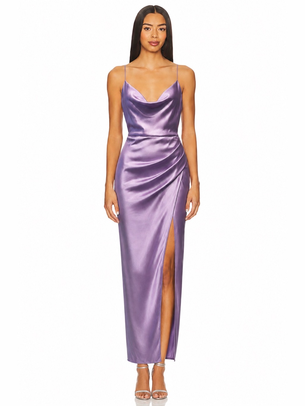 Significant Other Aria Dress Lavender Lilac Satin Wedding Bridesmaid 📐AU10/US6